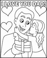 Father With Daughter coloring Page sketch template
