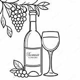Elegant Wine Bottle Coloring Page 30705 24279 sketch template
