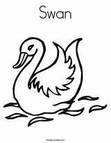 Swan Coloring Page  Twisty Noodle sketch template