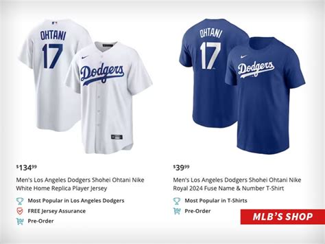 Shohei Ohtani Dodgers Jerseys Officially Hit MLB Shop