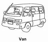 Van Coloring Page sketch template