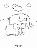 Free Elephant Coloring Pages With Full Book  Skip To My Lou sketch template
