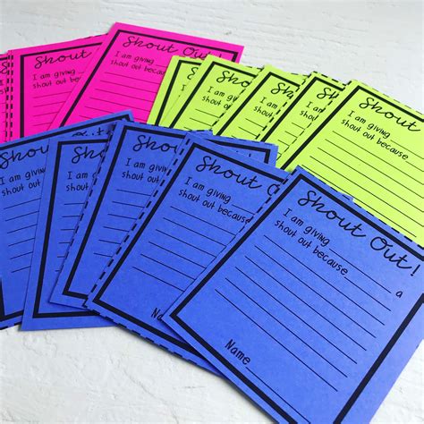 Staff Shout Out Free Printable - Printable Templates