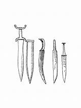 Sword coloring pages sketch template
