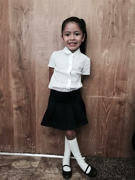 Long socks are a must for school uniforms. | Kids outfits, Cute school ...