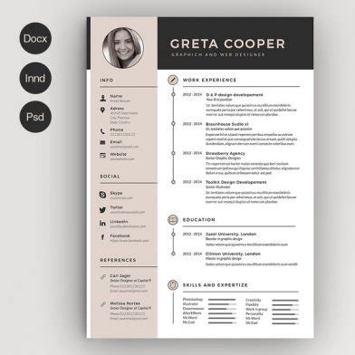 Für Design-Anfänger: Diese kreativen CV-Vorlagen gibt es für Word - Business Punk
