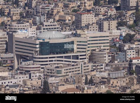 Hebron, Israel/West Bank. A Modern mall surrounded by Palestinian ...