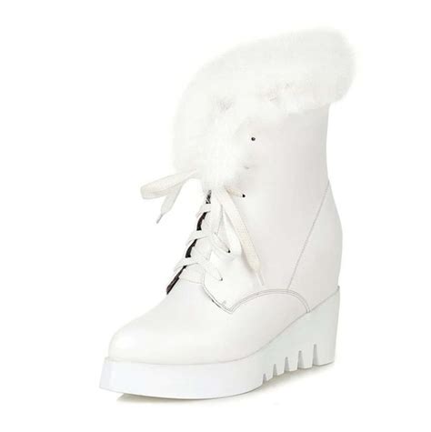 White Fur Snow Boots for Winters