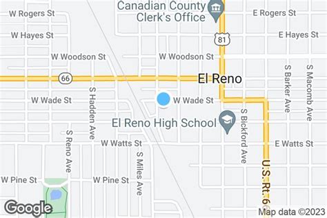 El Reno Oklahoma Map