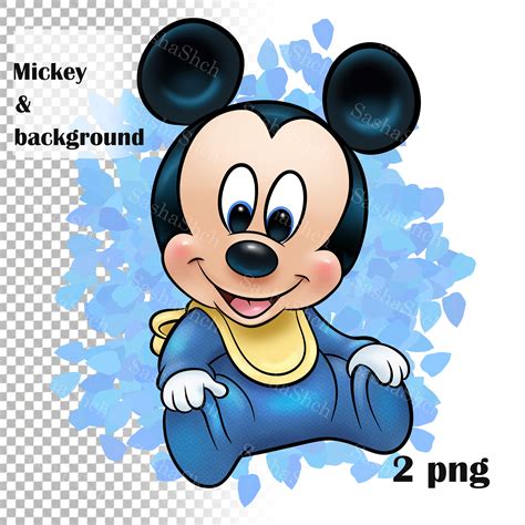 Baby Mickey Mouse PNG, Digital Product, Color Illustrations,baby Mickey Mouse Clipart, for Print ...