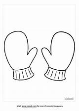 Mittens And Gloves Coloring Pages sketch template