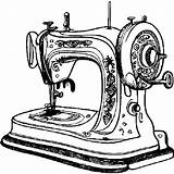 Vintage Sewing Machine Coloring Page · Creative Fabrica sketch template