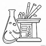 Colorful Lab Equipment Coloring Page 44644 35299 sketch template