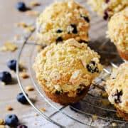 Bakery Style Blueberry Muffins - Cooking With Curls