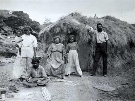 Aboriginal camp at Whim Creek, Western Australia, ca. 1910 E.L ...