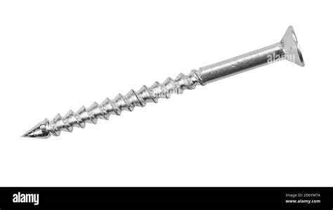 Steel screw for fixture in concrete wall. Construction dowel. File contains clipping path Stock ...