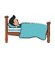 Cartoon home furniture bed Royalty Free Vector Image