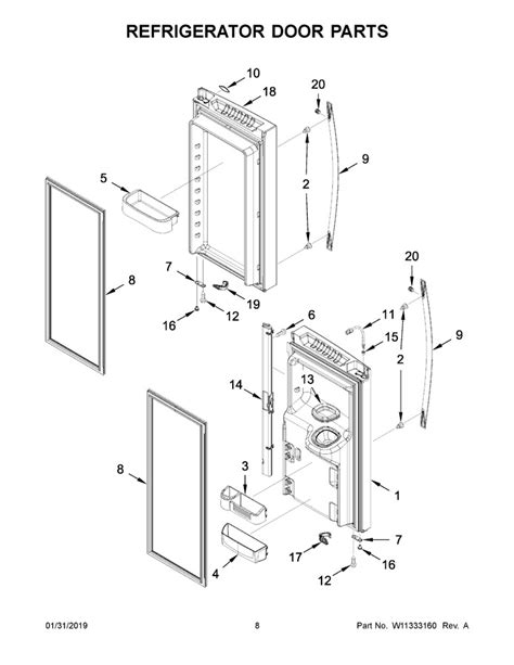 Parts Diagram For Whirlpool Refrigerator | Reviewmotors.co