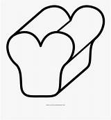Loaf Of Bread Coloring Page  Line Art Free Transparent Clipart sketch template