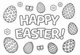 Easter Coloring Printable Pages sketch template