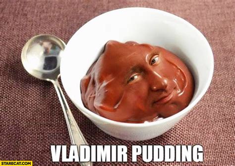 Vladimir Pudding Putin | StareCat.com