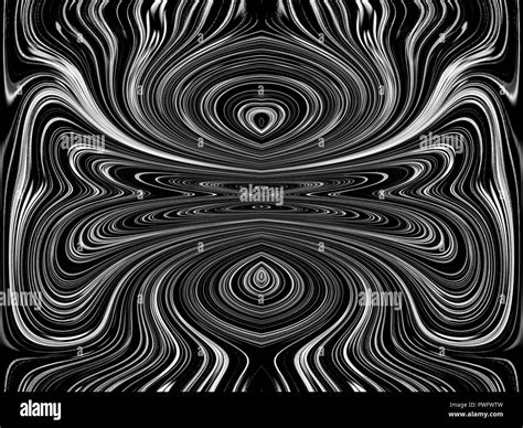 Black and White lines and curves creates fantastic pictures. Abstract ...