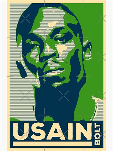 "Jamaica Icons | Usain Bolt | HOPE Poster | Famous Jamaican Athlete Sprinter" Poster for Sale by ...