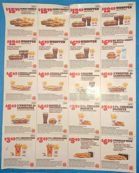 Whopper Meals and Chicken Deals at Burger King - Bachelor on the Cheap