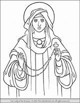 Blessed Virgin Mary Roman Catholic Coloring Pages sketch template