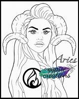 Aries Zodiac Symbol Coloring Pages sketch template