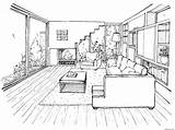 Cool Inside Of House Coloring Page » Turkau sketch template