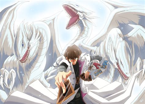 Download Seto Kaiba Anime Yu-Gi-Oh! Blue-Eyes White Dragon HD Wallpaper by Stânio