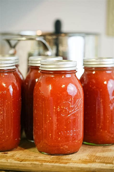 Canning Tomato Sauce Step by Step - Lady Lee's Home