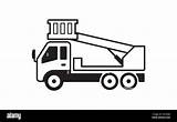 cherry picker Truck Illustration Stock Vector Image & Art  Alamy sketch template