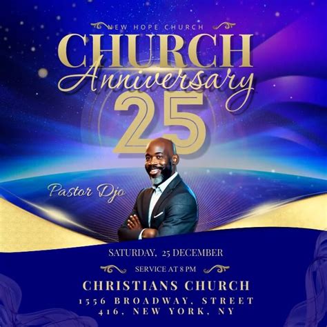 Church Anniversary Template | PosterMyWall