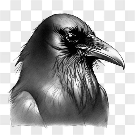 Download Powerful Raven Head Drawing Sketches Online - Creative Fabrica