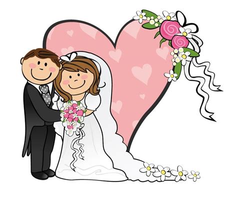 Cartoon Funny Bride And Groom - ClipArt Best | Caricaturas de novios ...