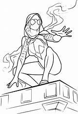 Spider Gwen Coloring Pages sketch template