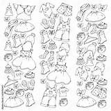 Children Clothing And Fashion Dress Skirt Shorts Scarf Trousers  sketch template