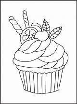 cupcakes Para Colorir 16076581 Vetor No Vecteezy sketch template