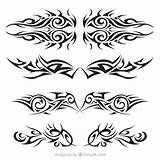 Set De Tatuajes tribales  Vector Gratis sketch template