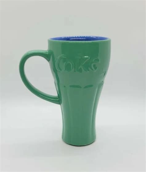 VINTAGE COCA-COLA COKE Green Ceramic Travel Coffee Mugs/Lids Ashtray Car Storage $21.99 - PicClick