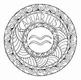 Zodiac Sign Aquarius coloring page  Download Print Or Color Online sketch template