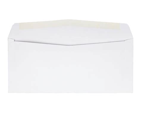 #10 Window Envelopes with a Gummed Flap, 24 lb. White Wove, 4-1/8 x 9-1/2, 500 per Box