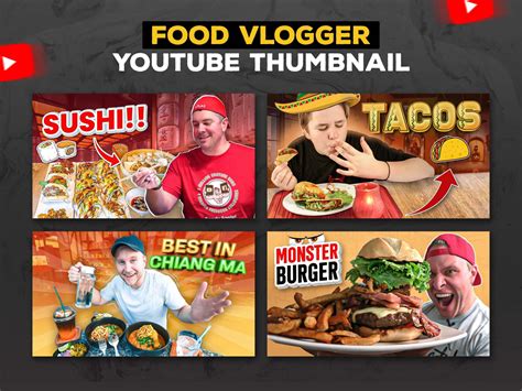 Food Review Youtube thumbnail by Emamul Hossen on Dribbble