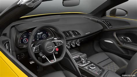 2017 Audi R8 V10 Spyder (Color: Vegas Yellow) - Interior | Caricos