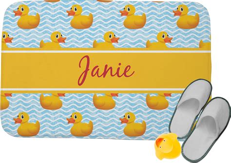Custom Rubber Duckie Memory Foam Bath Mat (Personalized) | YouCustomizeIt