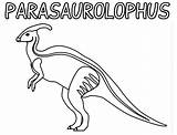 Parasaurolophus Walking Coloring Page  Free Printable Pages sketch template