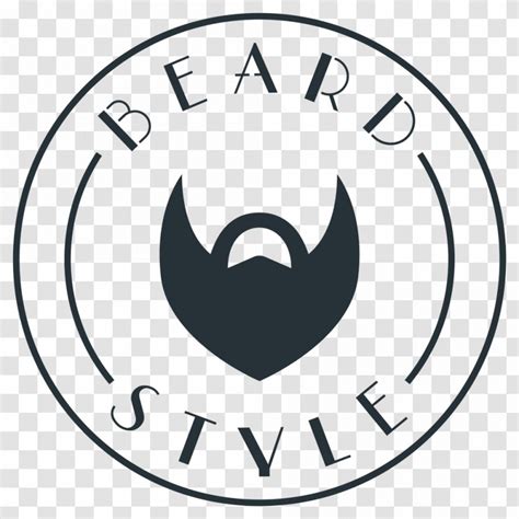 Clip Art Line Brand - Black And White - Beard Logo Transparent PNG