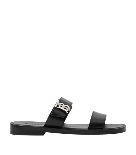 Burberry Calfskin Monogram Sandals | Harrods QA
